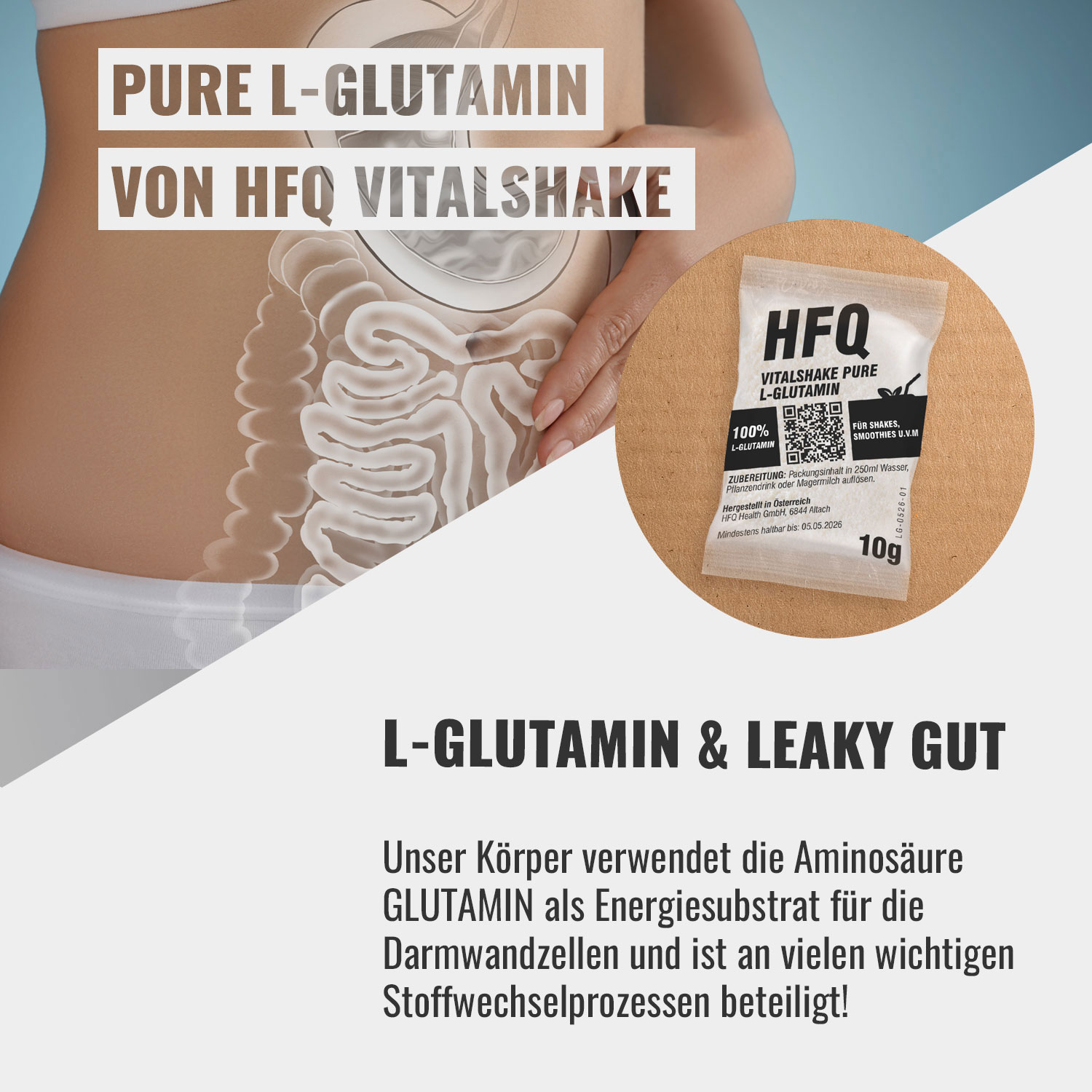 HFQ Vitalshake Pure L-Glutamin