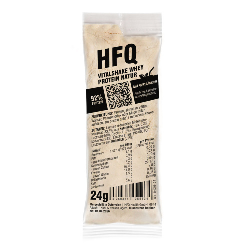 HFQ Vitalshake Whey Protein Pulver Portion