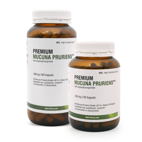 Mucuna Pruriens Kapseln - Extrakt (40% L-Dopa)